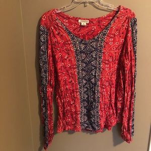 Lucky Brand Long Sleeve Blouse